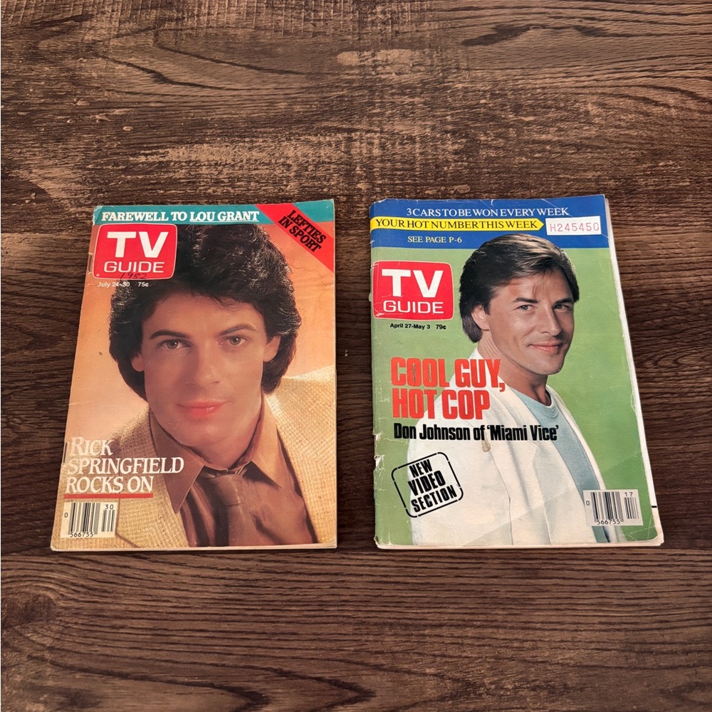 Vintage TV Guide Magazines 1982 & 1985